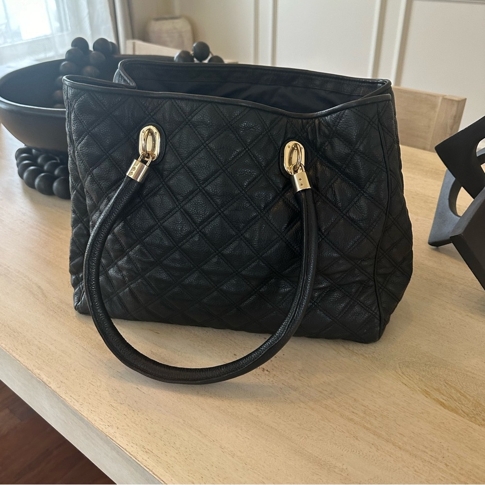 SOLD! COLE HAAN double handle black handbag